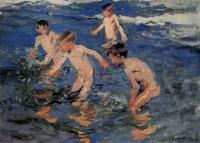 Joaquin Sorolla y Bastida - Bathing